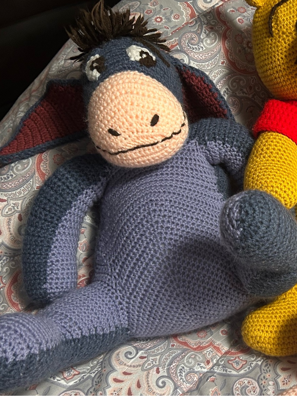 Hand crocheted eeyore - Picture 9 of 13